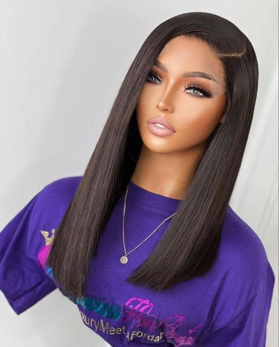 16” Double Drawn 5x5 wig