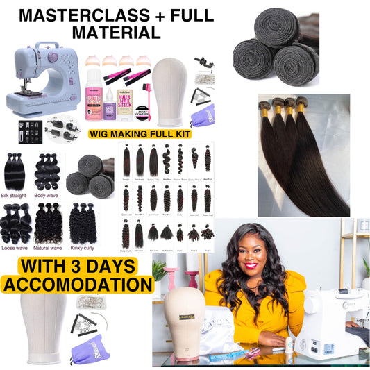 Wig making masterclass + full materials and accommodation