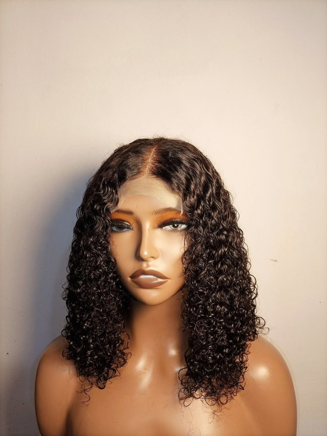 100% human hair water wave 12”