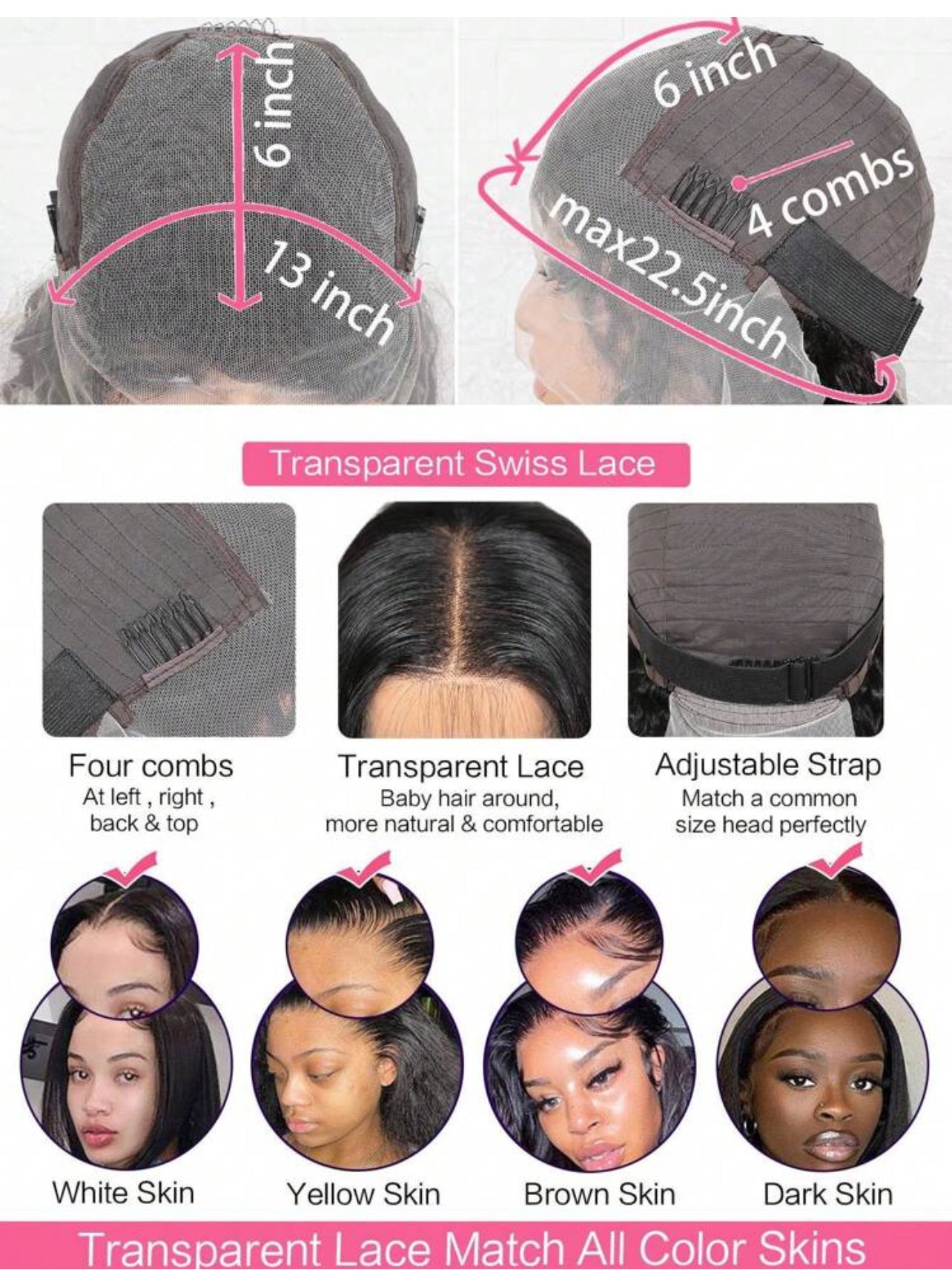 30” frontal Brazilian 15A wig