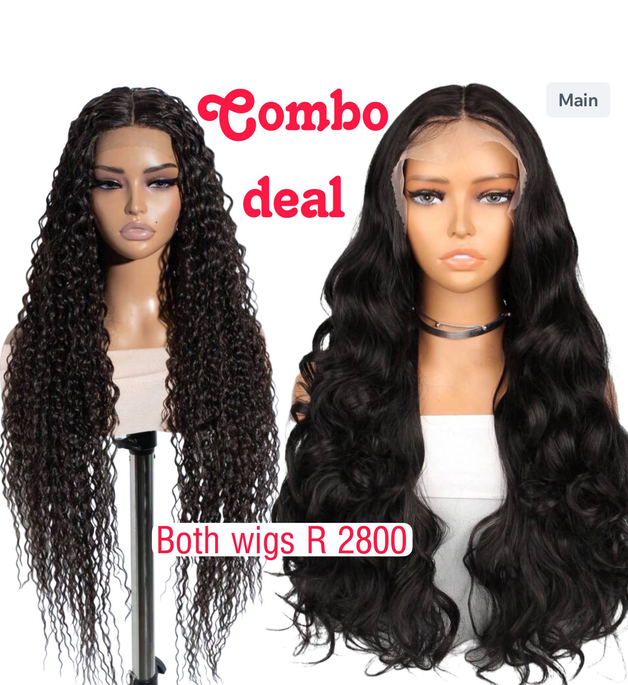Blended human hair Combo 2