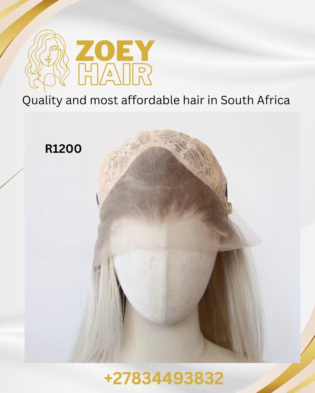 White Human hair 13x5 20" straight